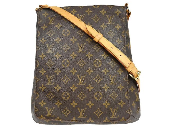 Borsa Musette Salsa Louis Vuitton in Canvas Monogram GM Marrone