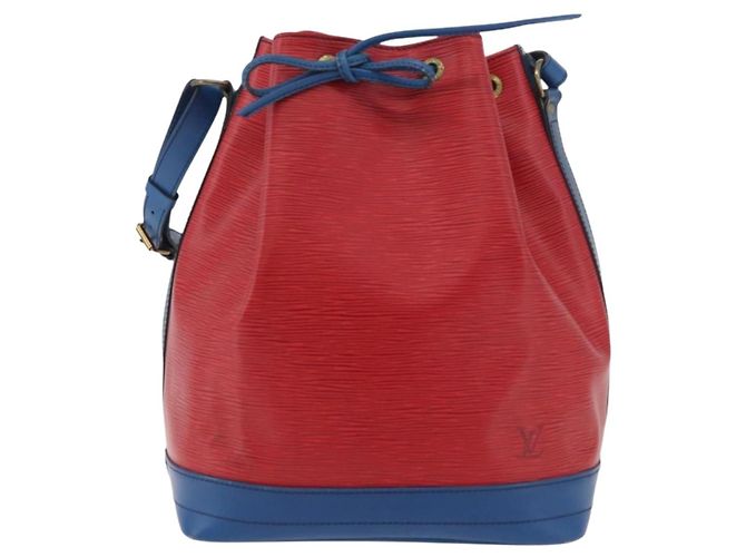 Louis Vuitton Bicolor Noe Epi Leather Large Rouge