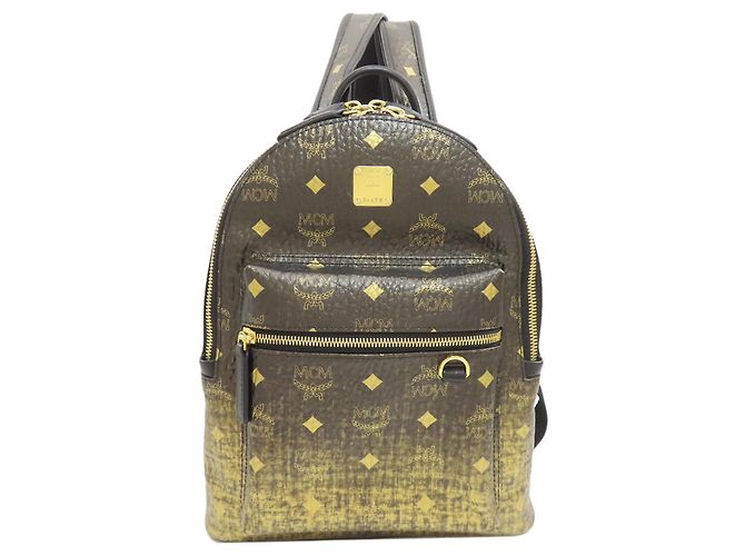 MCM Logo Backpack/Daypack Bag Black