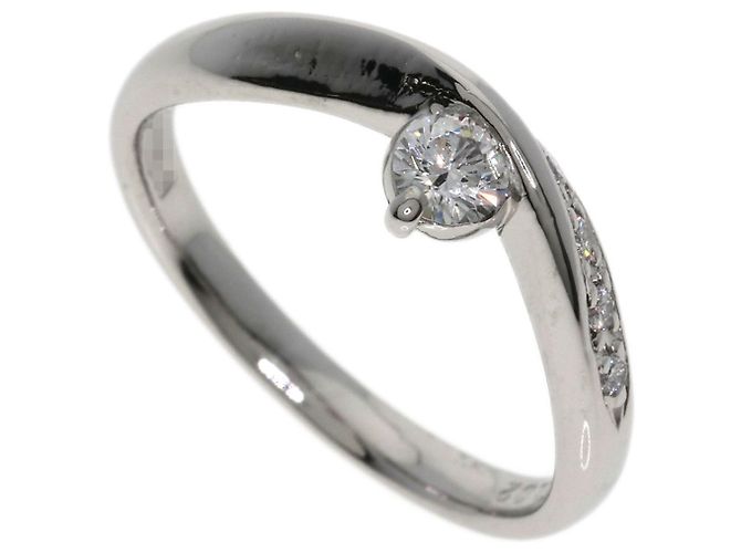 Céline Celine Ruby and Diamond Ring in Platin Silber 