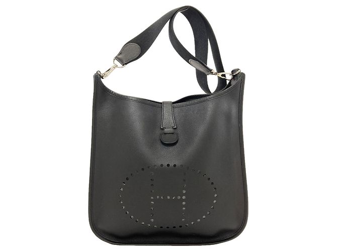 Hermès Borsa a tracolla Hermes Evelyne II GM Nero