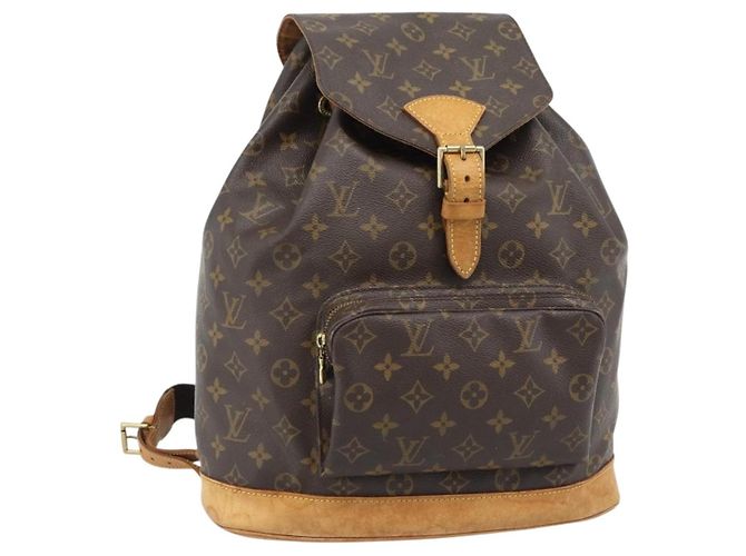 LOUIS VUITTON Monogram Montsouris GM Backpack M51135 LV Auth 185042