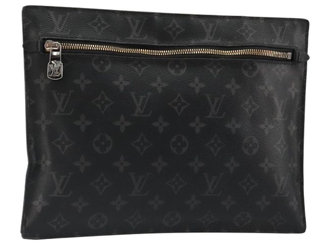 LOUIS VUITTON Monogram Eclipse Grand Sac Pouch M44733 LV Auth ar13960 Monogramma