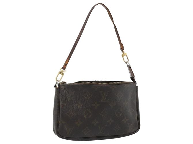 LOUIS VUITTON Monogram Pochette Accessoires Cartera M51980 LV Auth ti3956 Monograma