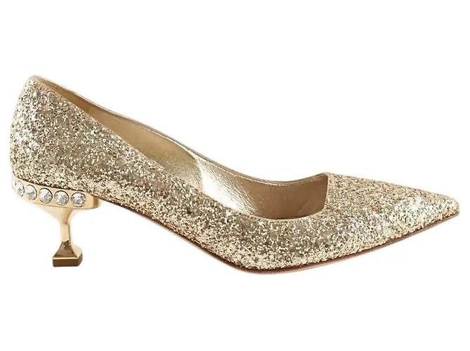 Miu Miu Goldene Absätze