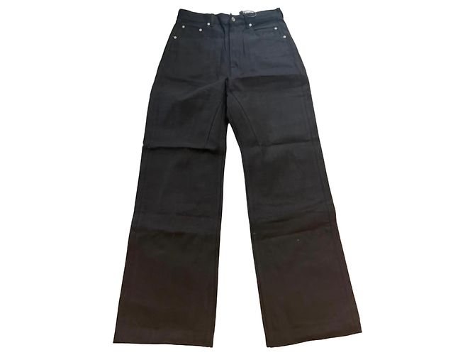 Rick Owens Schwarze Denim-Hose