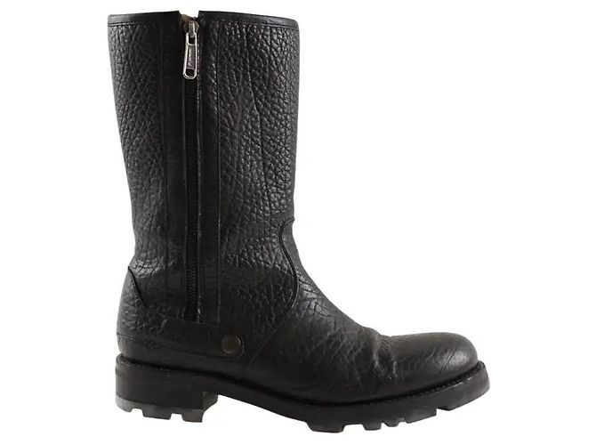 Jil Sander Black biker boots