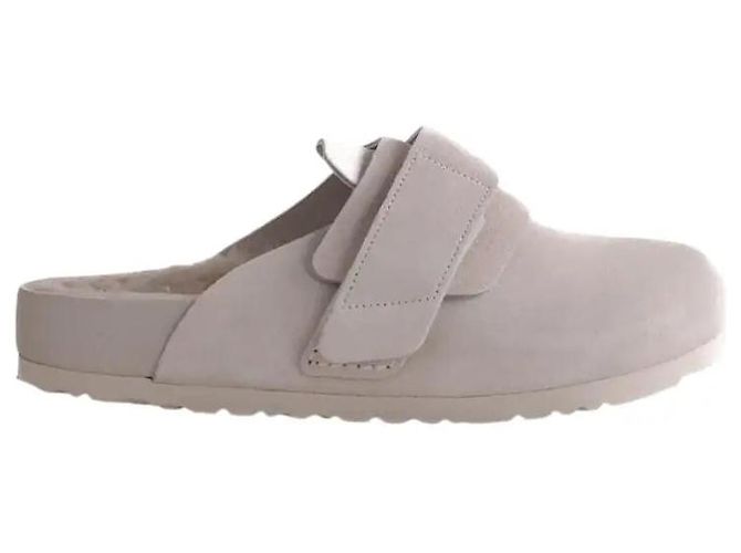 Birkenstock Mules in Ecru Roh