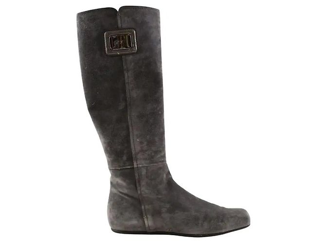 Roger Vivier Grey riding boots