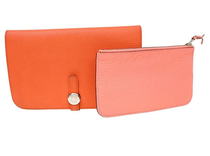 Hermès Hermes Dogon Duo Combined Leather Orange