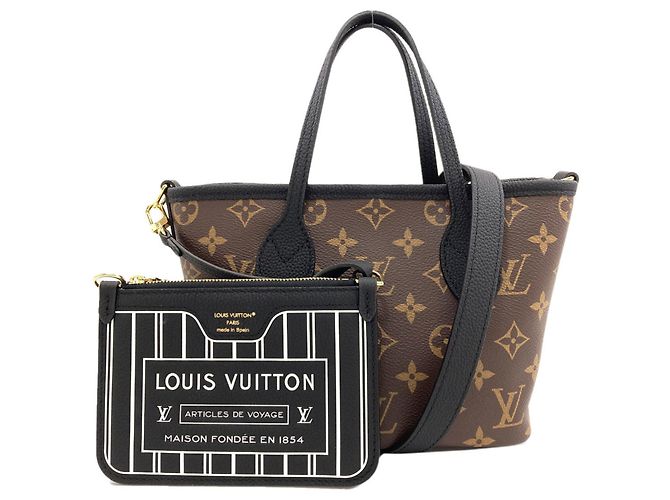 Louis Vuitton Inside Out BB Handtasche Schwarz Monogramm