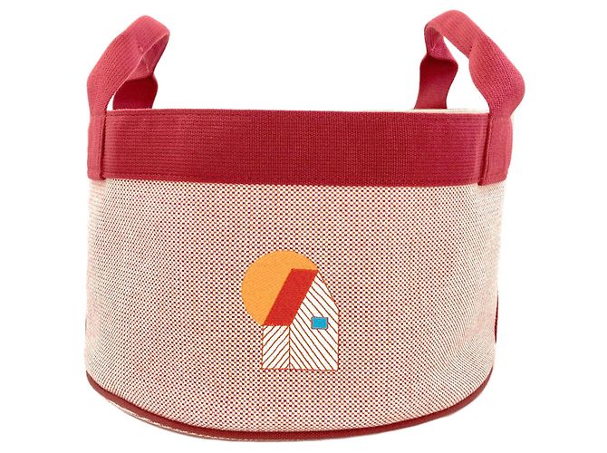 Hermès Bolso Hermes Basket PM Roja Naranja
