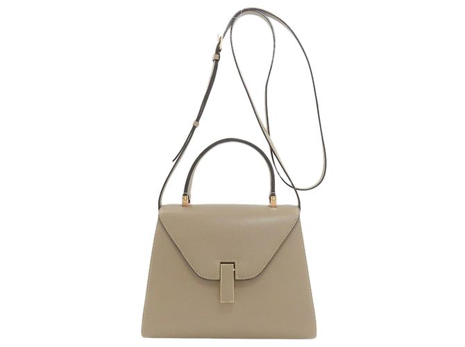 Borsa 2-Way Valextra in pelle grigia Grigio
