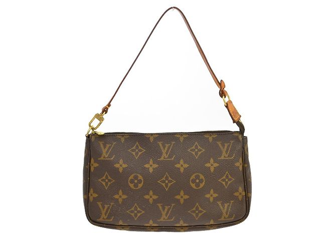 Louis Vuitton Pochette Accessoires NM Monogram Canvas medium Marrom