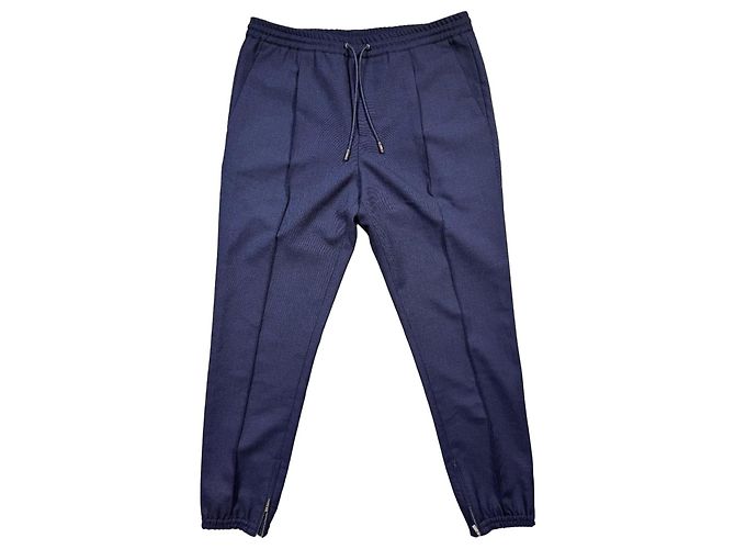 Dior Calças de jogging azul marinho