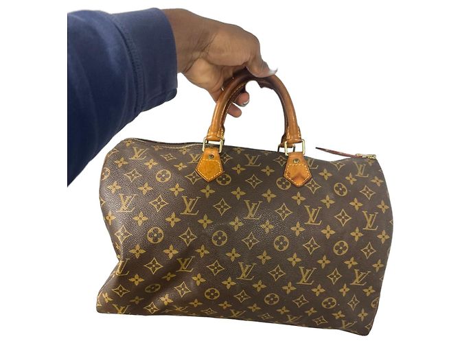 Louis Vuitton Bolsa Speedy 40 Monogram Marrom