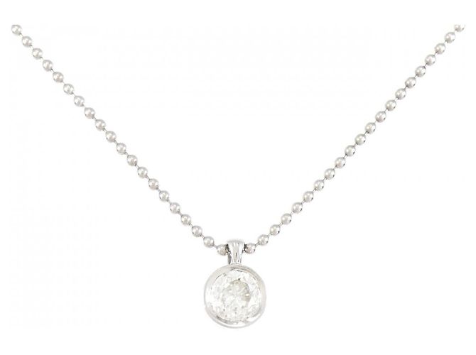 Autre Marque Collar de Diamante PT900 PT850 Plata