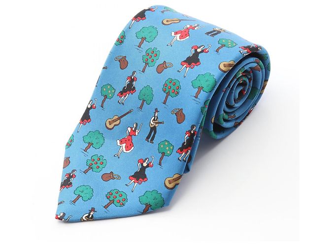 Hermès Hermes Silk Tie Blue