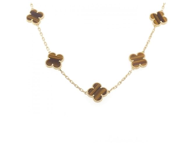 Van Cleef & Arpels Vintage Alhambra Au750 Halskette Golden 