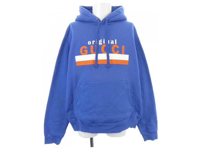 Sudadera de algodón Gucci Azul
