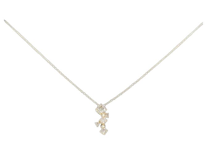 Autre Marque Collar de Diamante Au750 Dorado