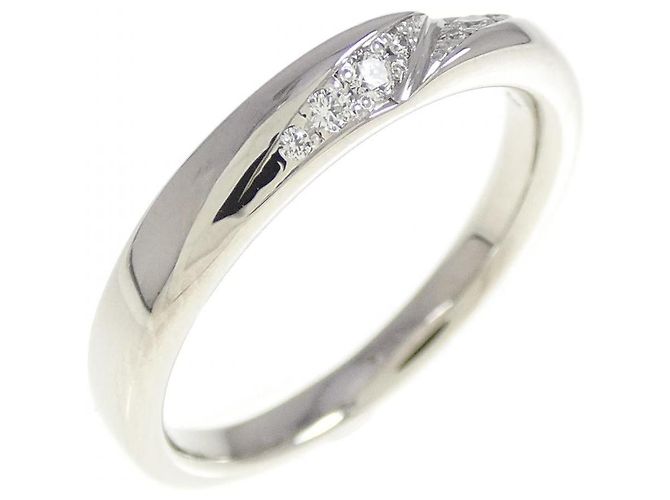 Autre Marque Anello Vendome in platino, diamante e zaffiro Argento