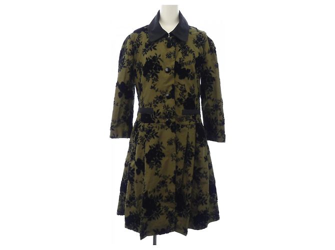 Abrigo de seda Christian Dior Negro