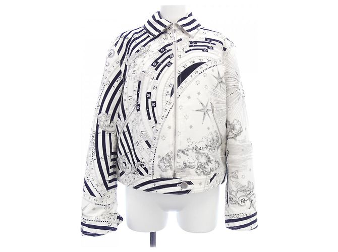 Hermès Hermes Wool Jacket Black White