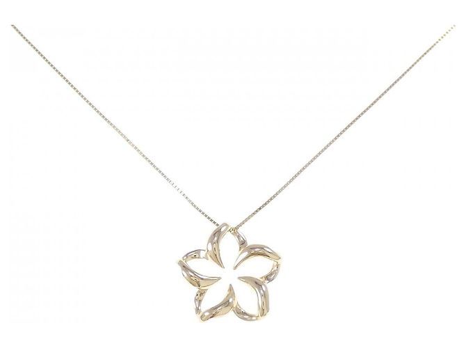Autre Marque Collana a fiore in oro giallo 14K D'oro