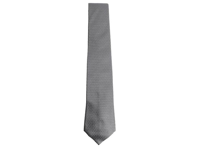 Louis Vuitton Corbata de seda gris