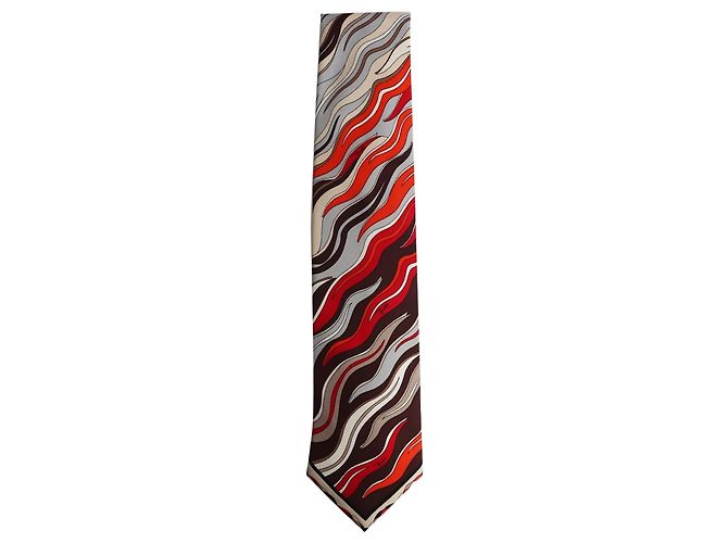 Emilio Pucci Multicolour silk printed tie Multiple colors