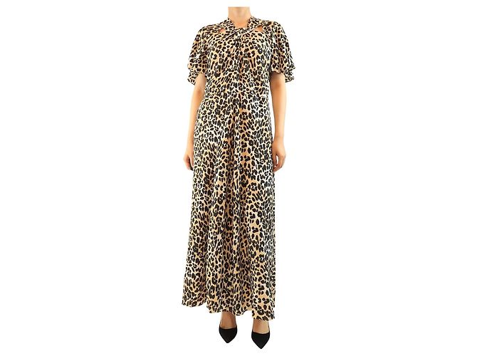 Alice by Temperley Maxikleid mit Leopardenmuster - Größe UK 16