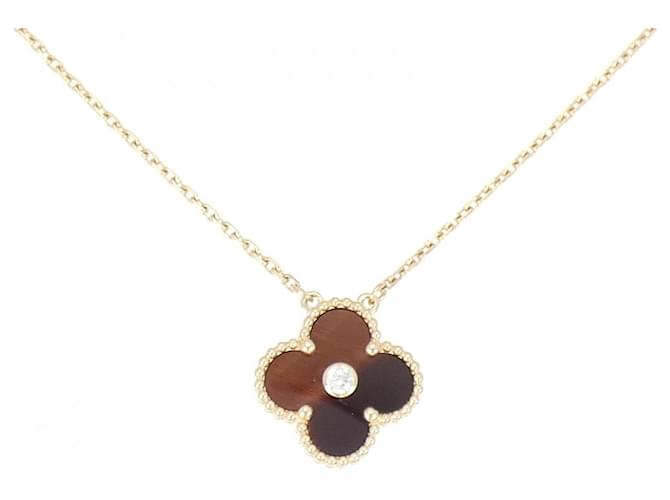 Van Cleef & Arpels Vintage Alhambra 750 Roségold Halskette Golden 