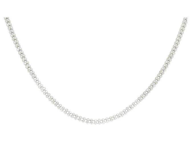 Autre Marque 750 Weißgold-Halskette Silber