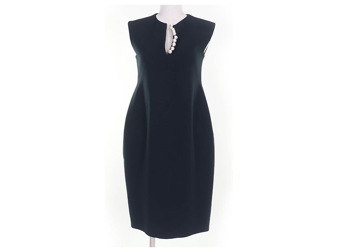 Autre Marque Perlenkleid YOKO CHAN Blau Marineblau