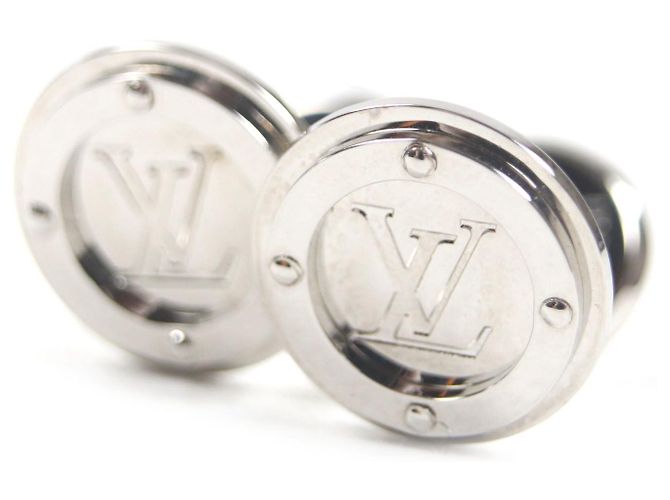 Louis Vuitton LV Circle Manschettenknöpfe Silber