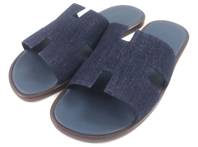 Sandalias Izmir en denim Hermès Azul