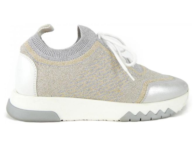 Hermès Baskets Hermes 202159Z36.5 Argenté Doré