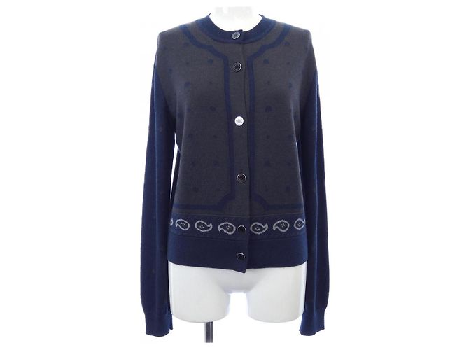Hermès Cardigan in seta e cashmere Hermes Blu