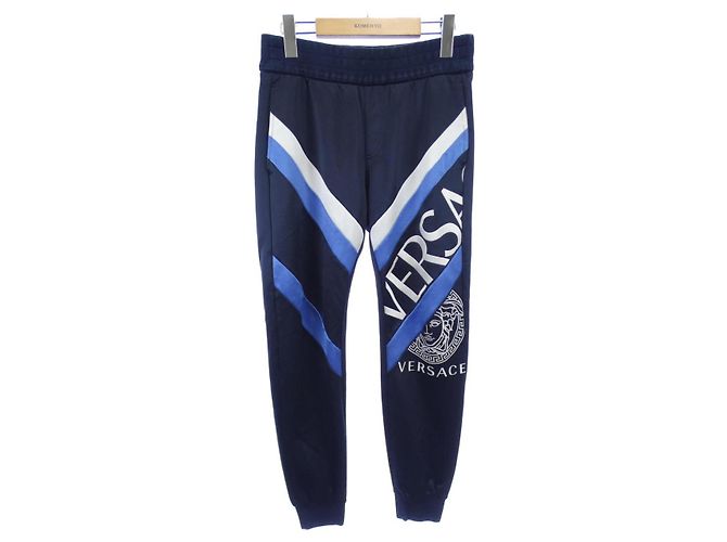 Versace Pants Blue Navy blue
