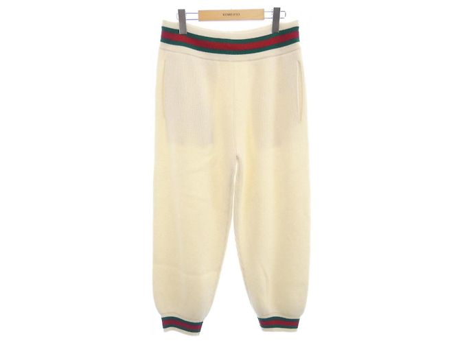 Pantalones de algodón Gucci Blanco