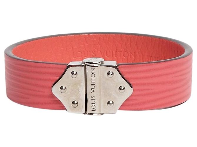 Louis Vuitton Rosa Lederarmband Pink