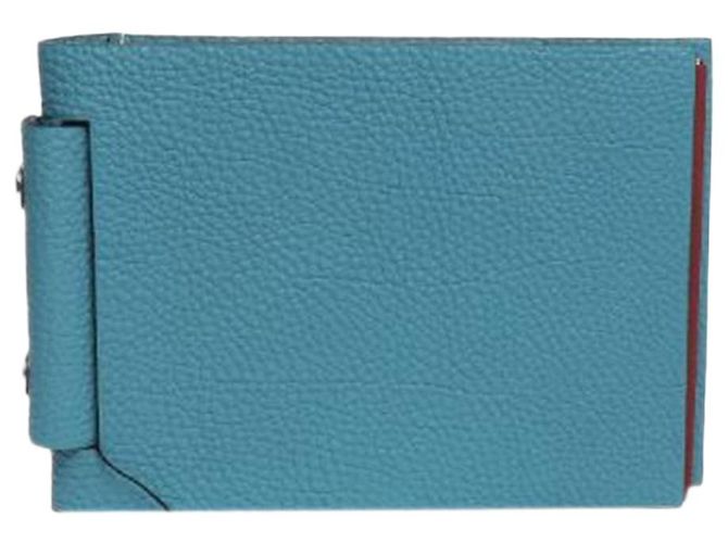 Hermès Libro de fotos en cuero azul