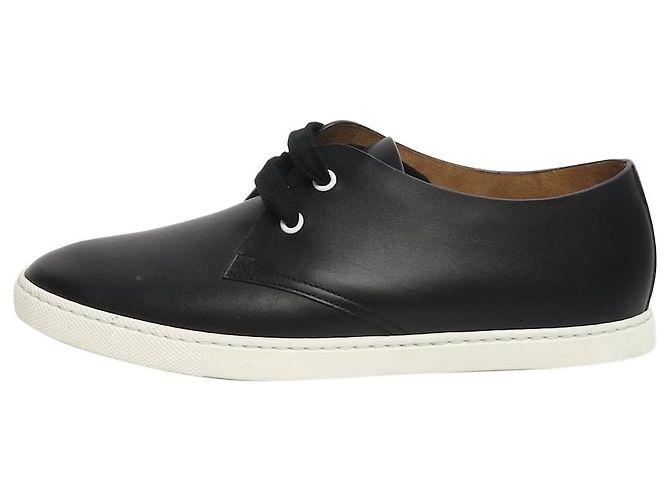 Hermès Baskets en cuir noir - taille EU 39 (UK 6)