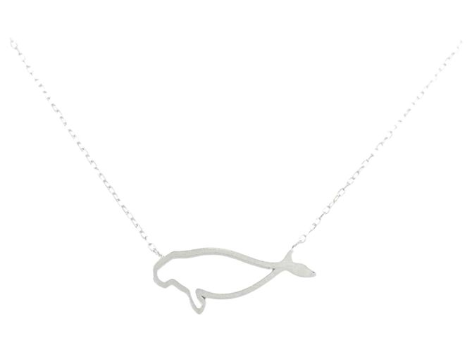 Autre Marque Collar de oro blanco Au750 Plata