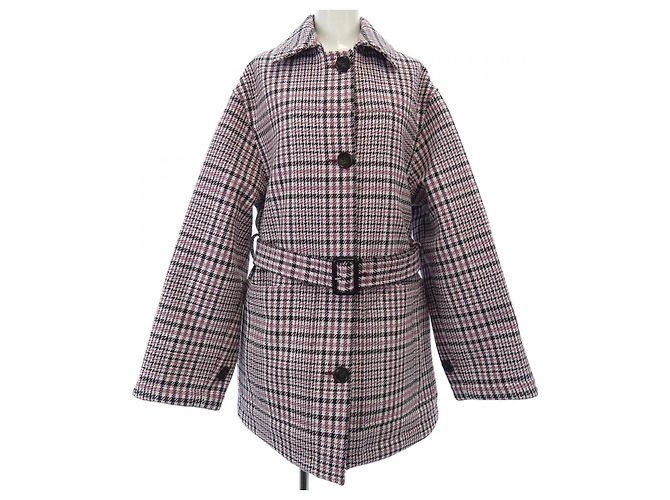Gucci Wollmantel Weiß Rot