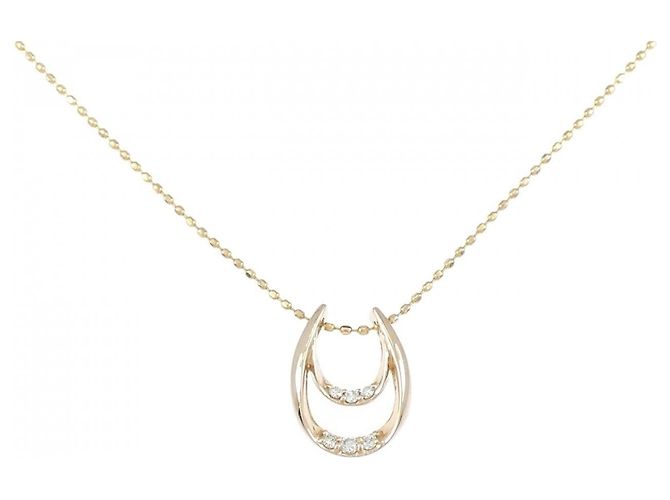 Autre Marque Colar de Au750 com Diamantes Rosa