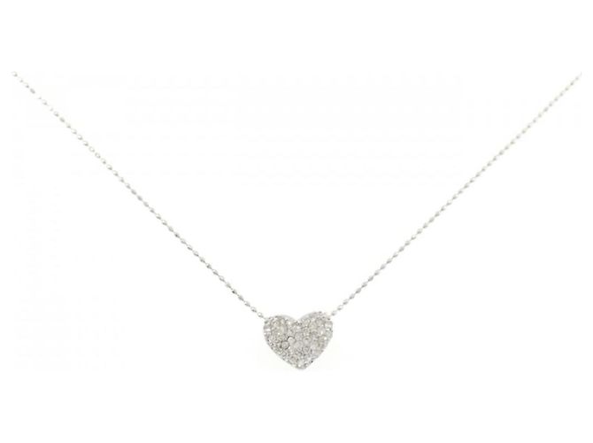 Autre Marque Collana in oro bianco Au750 e diamanti D'oro