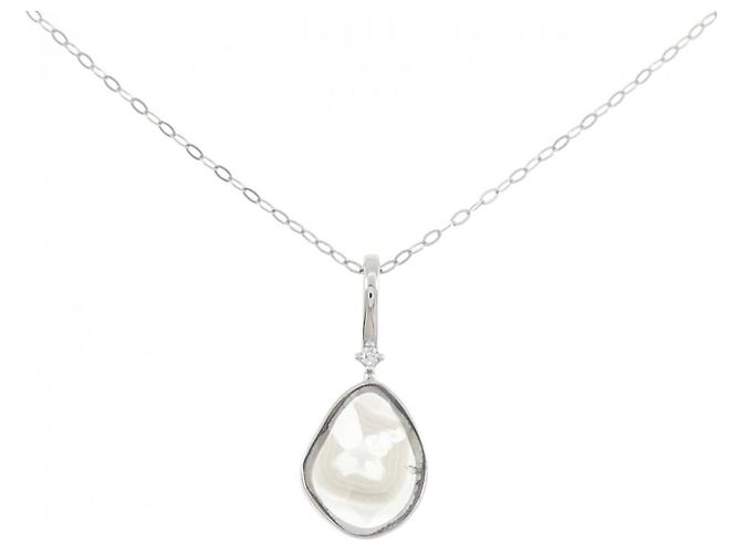Autre Marque Platinum950 Diamantkette Silber
