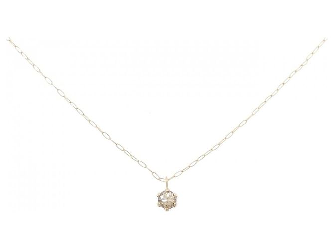 Autre Marque Collana in oro giallo K10 e diamanti D'oro